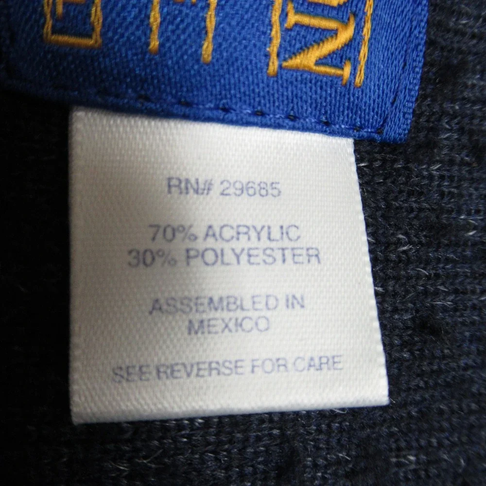 Pendleton Sweater Mens Large Blue‎ Pockets Fuzzy Sherpa Fleece 1/4 Zip Vintage